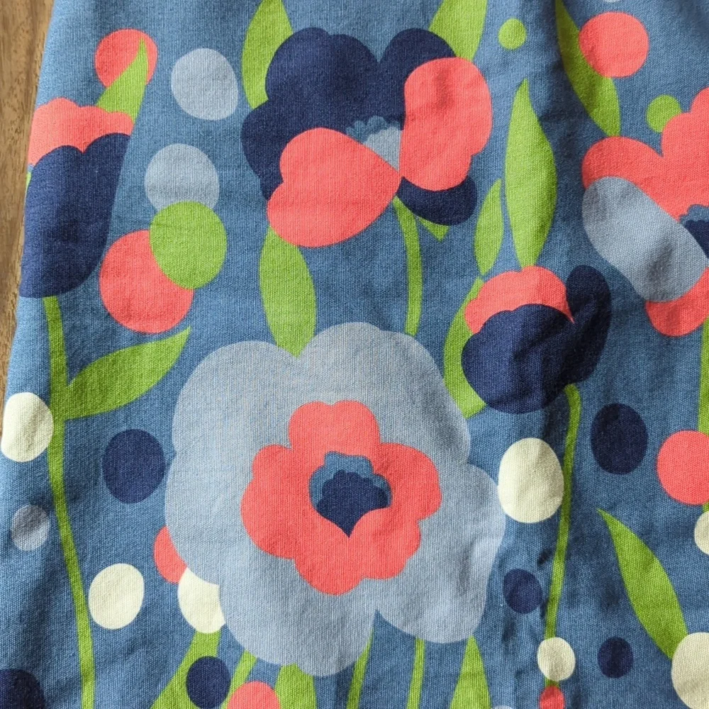 Boden 100% Cotton Floral Skirt